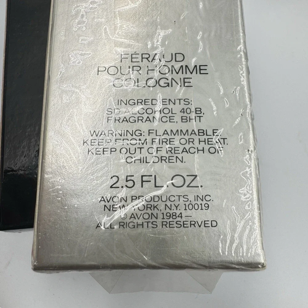 Vintage 1984 Avon Feraud Homme Cologne 1983 Body Veil Lot